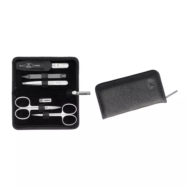 ZWILLING 98681-004-0 manikiūro ir pedikiūro priemonių rinkinys, nerūdijantis plienas, juodos spalvos
