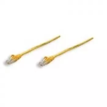 Intellinet tinklo jungiamasis kabelis, Cat5e, 7,5 m, geltonas, CCA, SF/UTP, PVC, RJ45, paauksuoti kontaktai, be užkabinimo, su apsauginiu gaubteliu, viso gyvenimo garantija