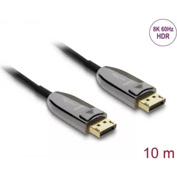 DELOCK aktyvus optinis kabelis DisplayPort 2.1 8K 60 Hz 40 Gbps 10 m