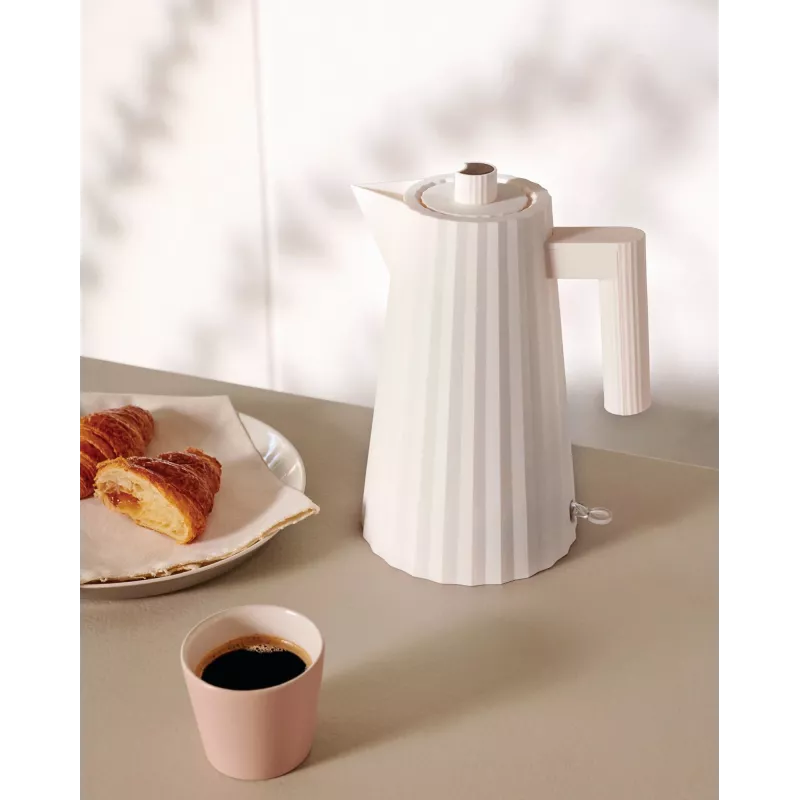 Alessi MDL06 B Pleated elektrinis virdulys, juodas, Euro kištukas
