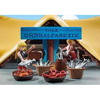 Playmobil 71266 Asterix: Unhygienix ir jo žmonos Bacteria trobelė – Kolekcinės figūrėlės Asterix gerbėjams