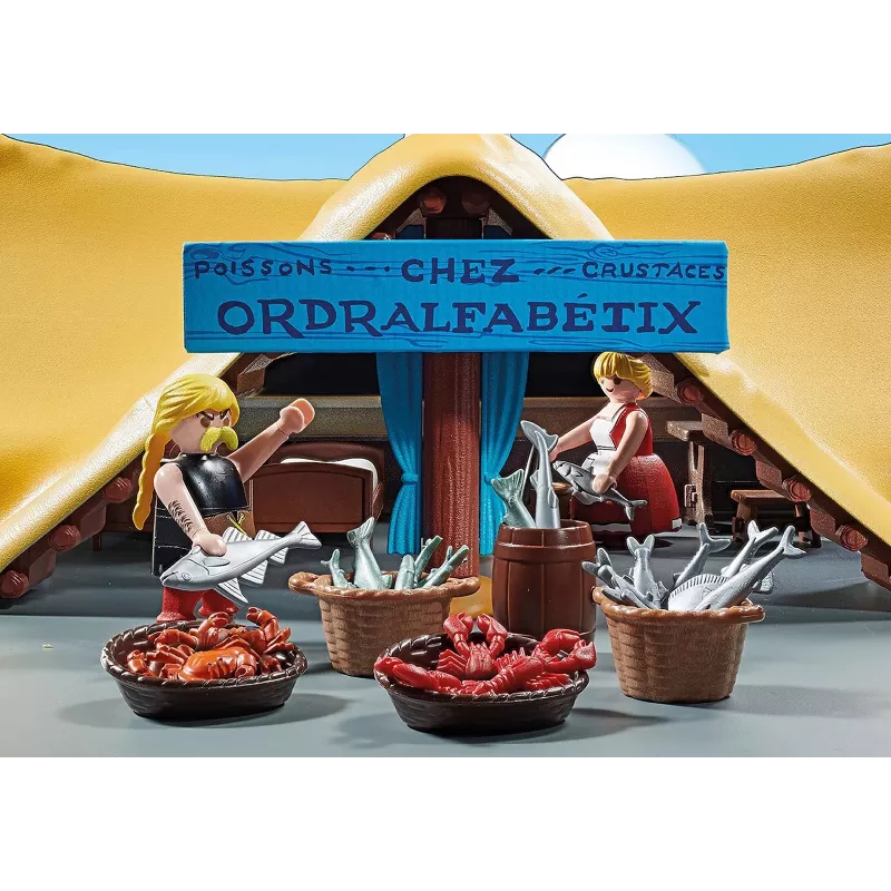 Playmobil 71266 Asterix: Unhygienix ir jo žmonos Bacteria trobelė – Kolekcinės figūrėlės Asterix gerbėjams