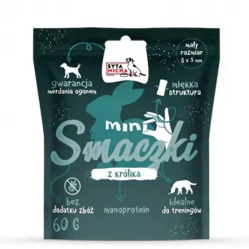 SYTA MICHA Mini skanėstai su triušiu šunims – 60 g