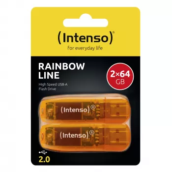 ATMINTINĖ „Flash USB2 2X64GB/RAINBOW 3502492 Intenso“