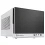 SilverStone SUGO SG13 - stalinis kompiuterio korpusas - Mini-DTX - be maitinimo šaltinio (AT / PS/2) - juoda, balta - USB / garsas (SST-SG13WB-Q)