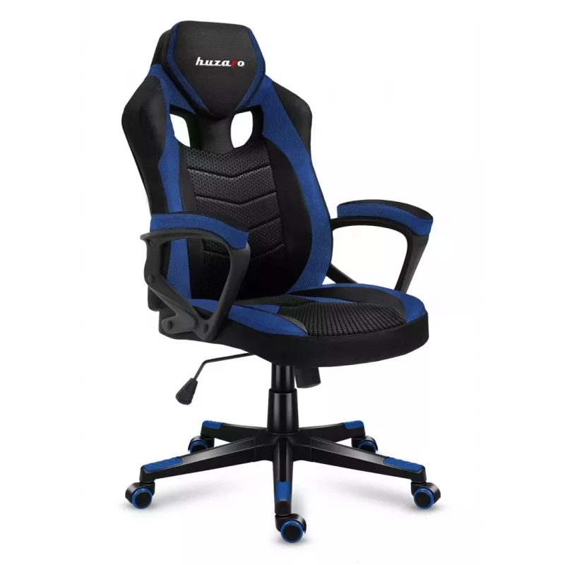 Huzaro FORCE 2.5 BLUE MESH Žaidimų kėdė Tinklinė sėdynė Juoda, Mėlyna