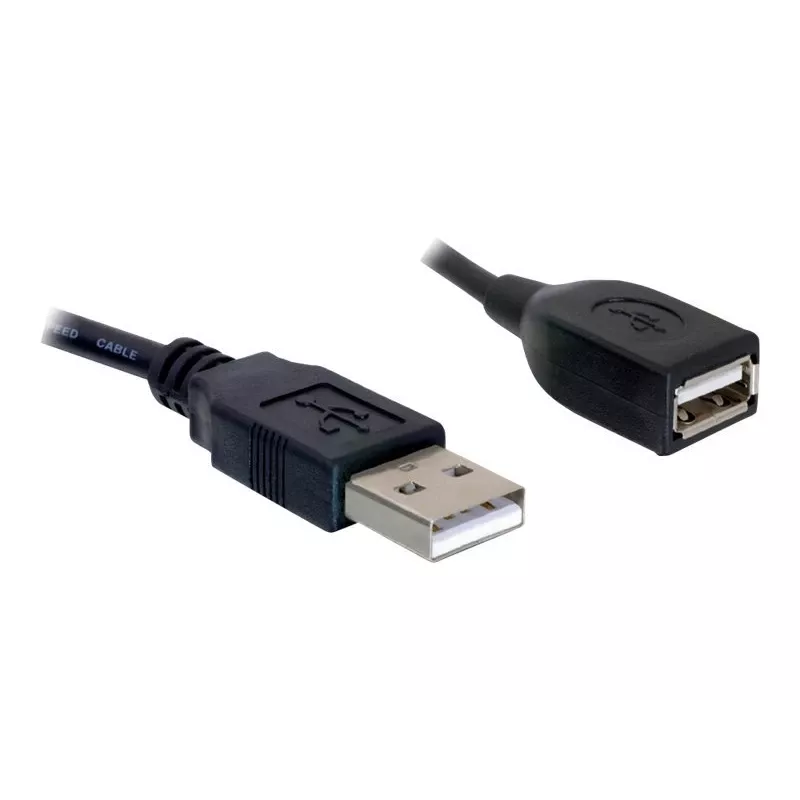 DeLOCK USB 2.0 ilginimo laidas 82457 0,15 m juodas