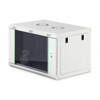 Sieninis 19 colių stovo spintas DIGITUS Dynamic‑N DN-37100, 7U, 600x450 mm (PxG), IP20, šviesiai pilka, neišmontuota