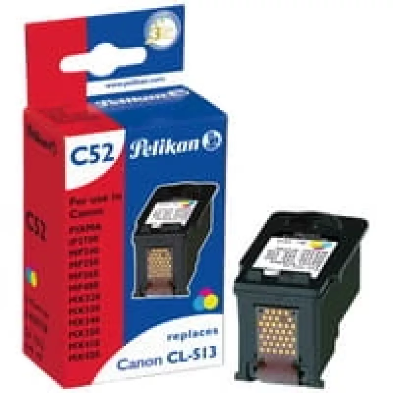 Pelikan C52 (4105738) trijų spalvų rašalo kasetė, skirta Canon CL-513, 18 ml