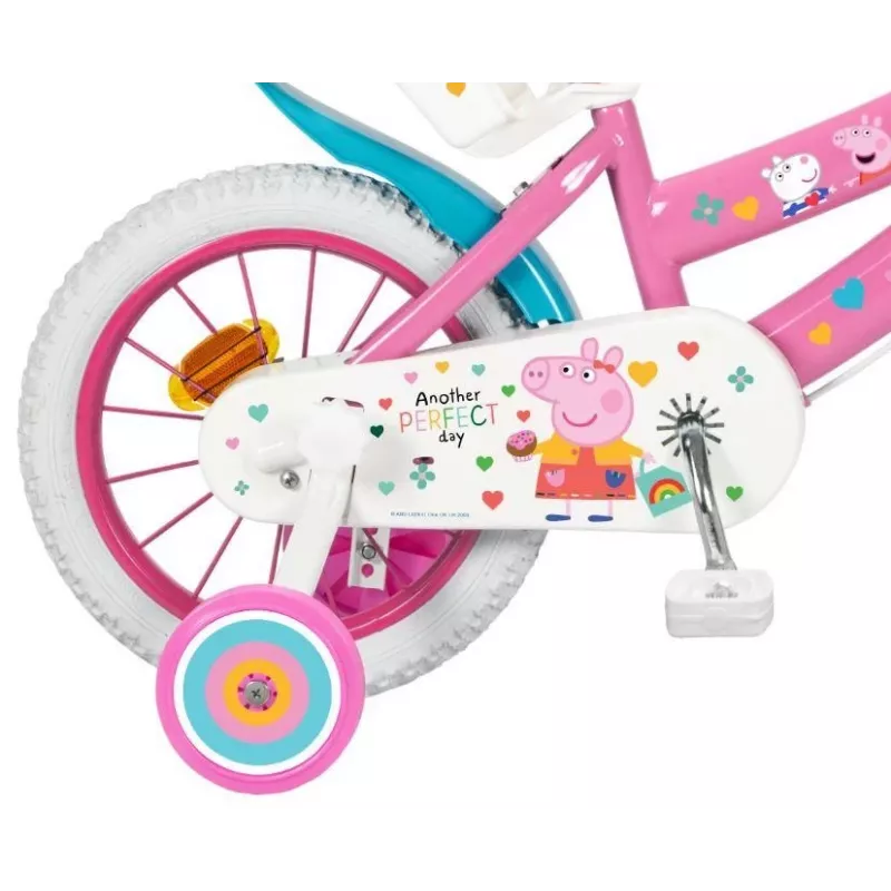 Vaikiškas dviratis 14 colių Peppa Pig rožinis 1495 TOIMSA