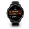 Išmanusis laikrodis GARMIN Forerunner 570 – 47 mm pilkai sidabrinis aliuminio korpusas, peršviečiamas juodas silikoninis dirželis