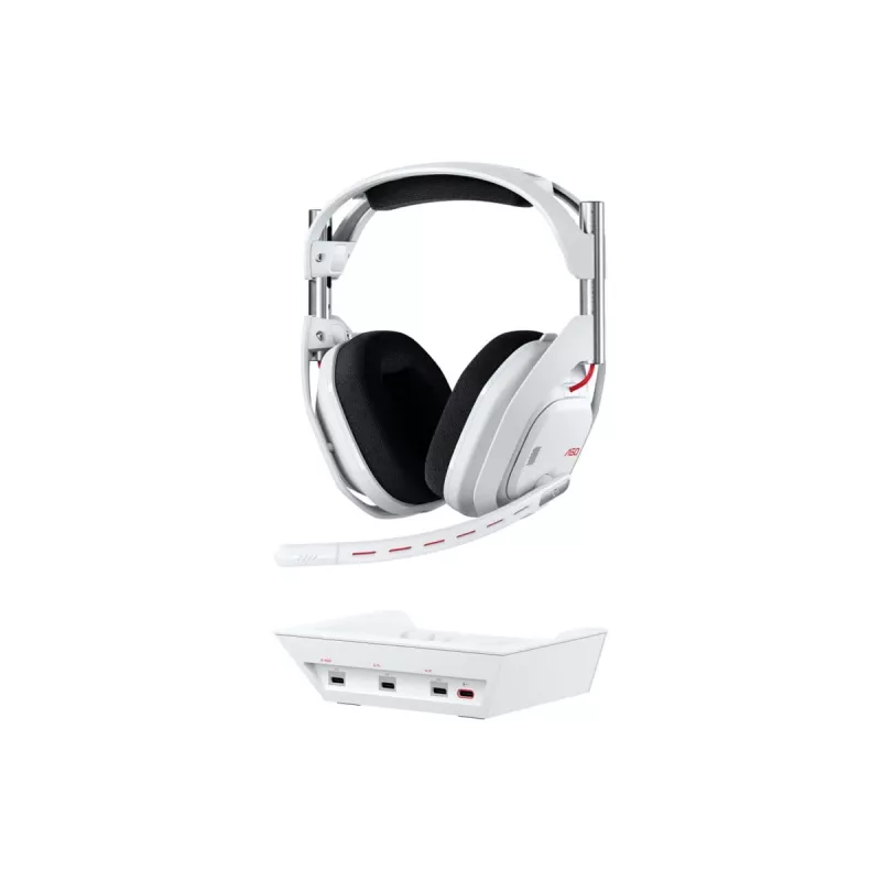 Ausinės LOGITECH A50 Lightspeed belaidės žaidimų ausinės su bazine stotele WHITE EMEA28-9