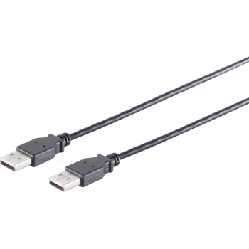 USB laidas S/CONN 13-22045 USB 2.0 3 m Juodas