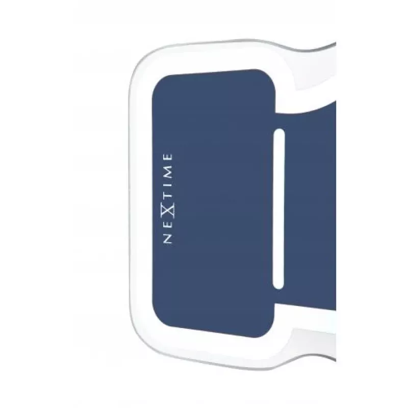 NeXtime klok 5185bl Mini Thumbs Up, 20,5x21 cm, sieninis, mėlynas/sidabrinis