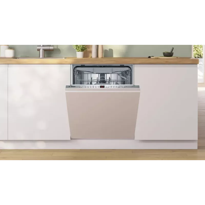 Bosch indaplovė SMV46KX12E | Įmontuojama | 60 cm | 13 komplektų | 6 programų | E energijos klasė | AquaStop | Balta