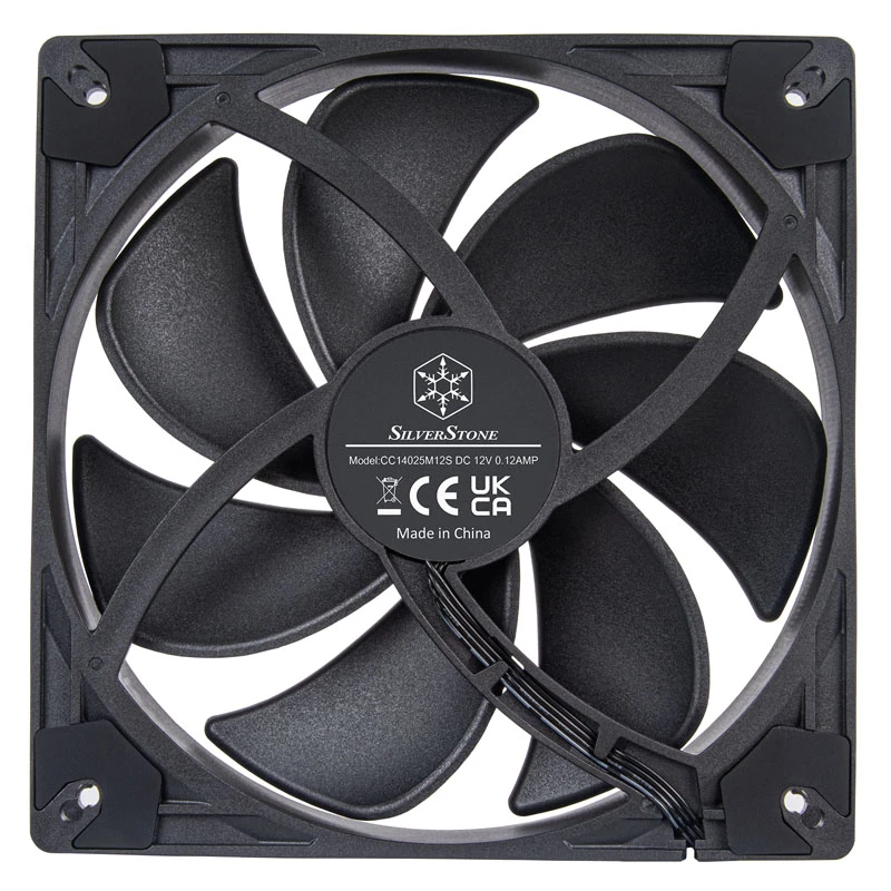 SilverStone VISTA SST-VS140B 140 mm PWM korpuso ventiliatorius – juodas