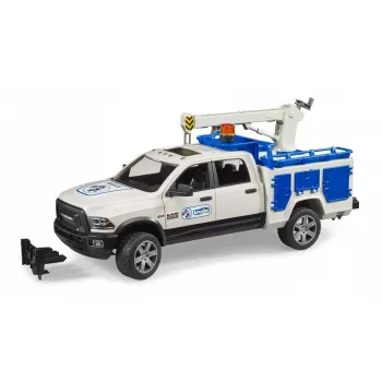 Automobilis Dodge RAM 2500 Service su besisukančia šviesa Gaidys BRUDER 02509