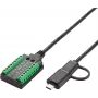 Serijinis adapterio kabelis Exsys EX-13003 USB į 1S RS-232/422/485/TTL, FTDI mikroschema, 1,0 m