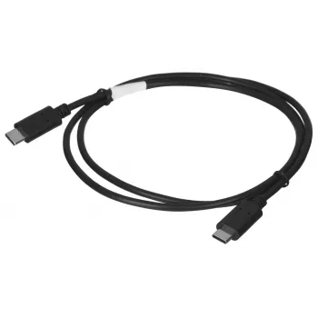 USB 2.0 USB-C į USB-C laidas LANBERG CA-CMCM-10CU-0010-BK 1 m, juodas, 480 Mbit/s, auksuoti kontaktai