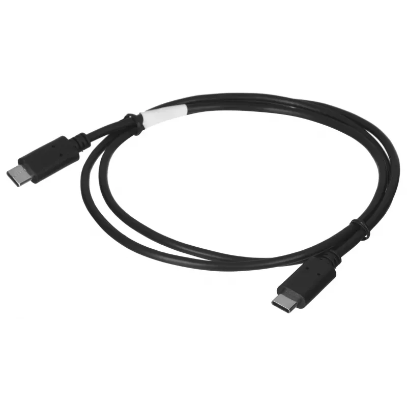 USB 2.0 USB-C į USB-C laidas LANBERG CA-CMCM-10CU-0010-BK 1 m, juodas, 480 Mbit/s, auksuoti kontaktai