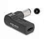 DeLOCK adapteris USB Type-C moteriškas į Dell 7.4 x 5.0 mm vyriškas 90° kampu