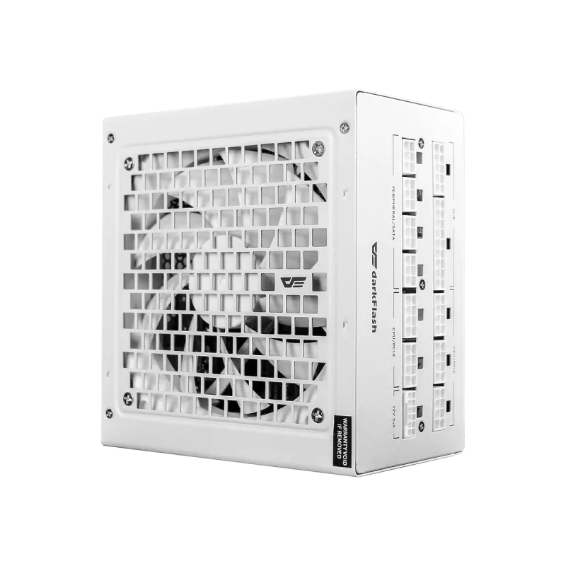Maitinimo blokas DarkFlash PMT1050 Baltas – ATX stalinio kompiuterio PSU, 1050 W, 80 PLUS Gold
