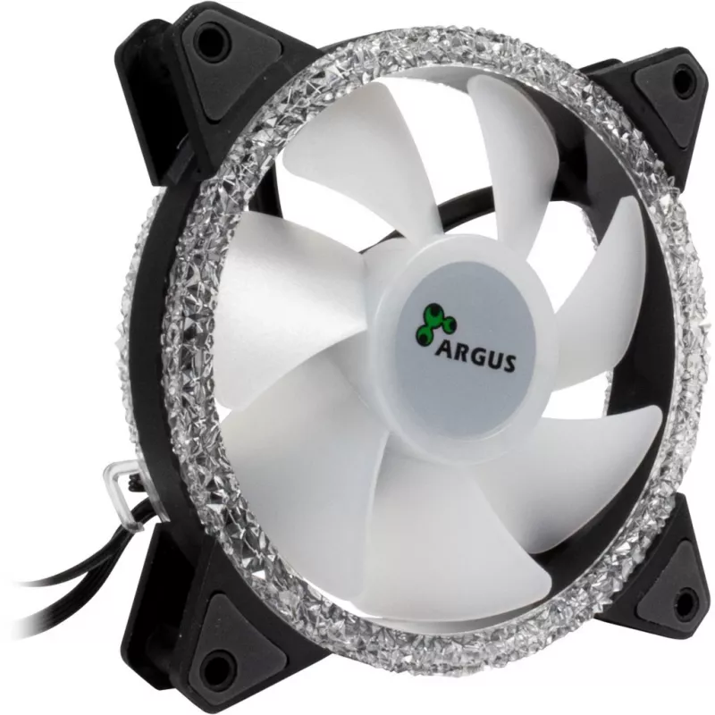 INTER-TECH RS-071 120 mm ARGB korpuso ventiliatorius – juodas