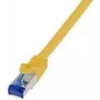 Logilink Professional jungiamasis kabelis RJ-45 (vyriškas) į RJ-45 (vyriškas) 1 m, 6 mm, S/FTP, Cat.7 (laidas) / CAT 6a (jungtys), halogenų neturintis, liejinis, be užkabinimų, geltonas, RAL 1018
