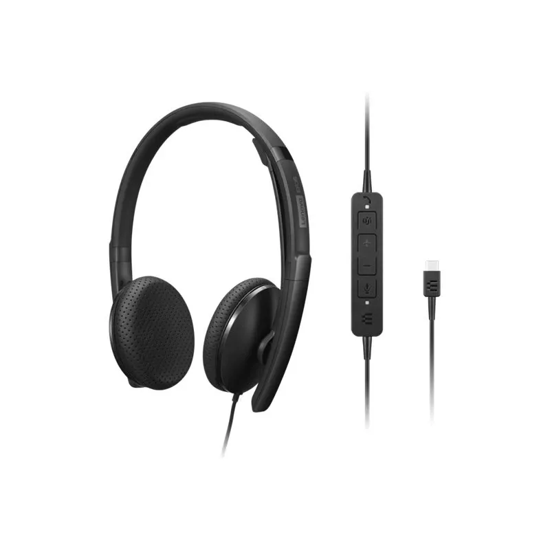 Lenovo 4XD1M45626 ausinės / headset laidinės, ant ausų, USB Type-C, juodos