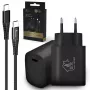 Smart Life USB Type-C į Type-C rinkinys, 200 cm, juoda + 18 W PD3.0 įkroviklis, juodas