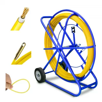 Extralink kabelių tempimo strypas Pilot 9mm 150m stiklo pluošto FRP geltonas
