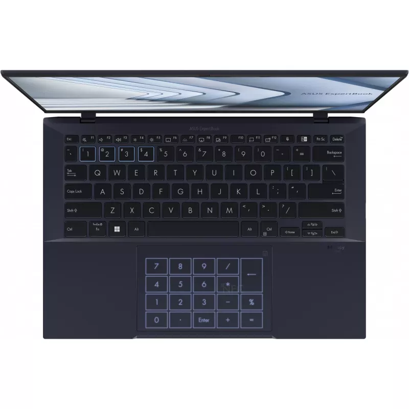 ASUS ExpertBook B9 OLED B9403CVAR-PP1735X nešiojamas kompiuteris, 35,6 cm (14 inch) WQXGA+ OLED, Intel Core 7 150U, 16 GB LPDDR5x, 512 GB SSD, Windows 11 Pro, juodas