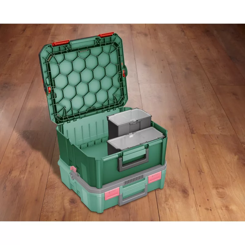 Laikymo dėžė Bosch SystemBox stačiakampė polipropileninė 176×105×133 mm Juoda/Pilka