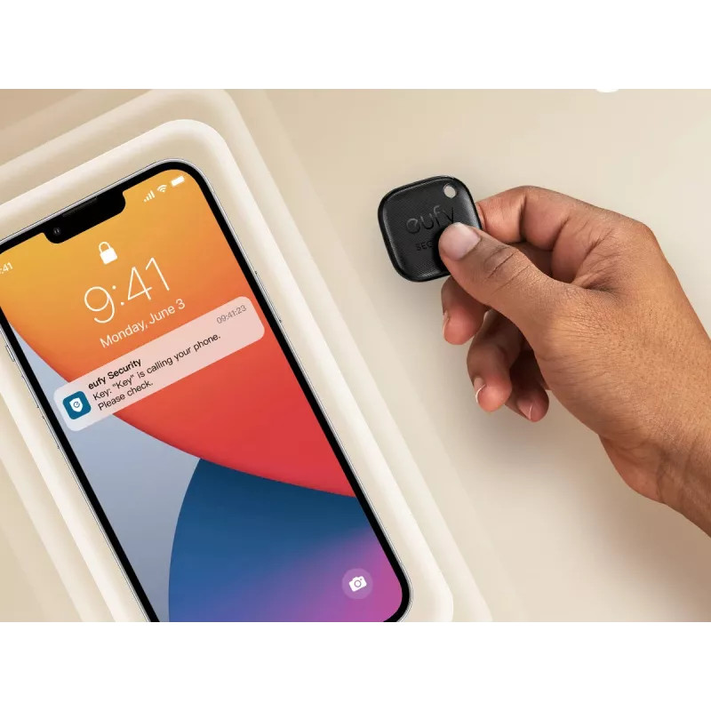 Bluetooth sekiklis Anker Eufy SmartTrack Link, 2 vnt., apsauga nuo praradimo iPhone ir iPad