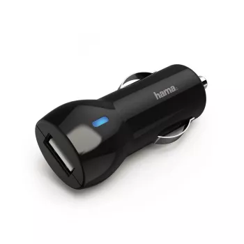 Automobilinis įkroviklis Hama 00183259, 12 W, USB 2.0, juodas