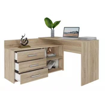 Topeshop DANY SONOMA KPL kompiuterio stalas ąžuolo spalva