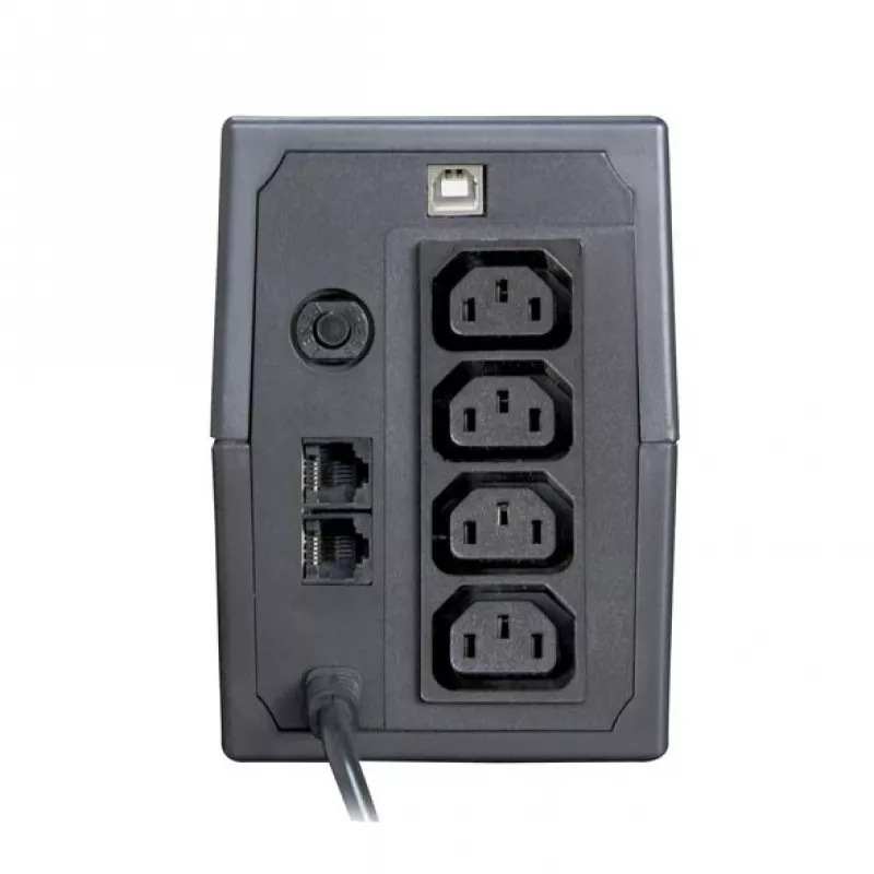 Nepertraukiamo maitinimo šaltinis ORVALDI I650 0,6 kVA (360 W) su LCD ekranu ir USB, 4x IEC išėjimai