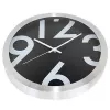 NXT laikrodis 13803 Dideli skaičiai, Ø35 cm, sieninis, juodas