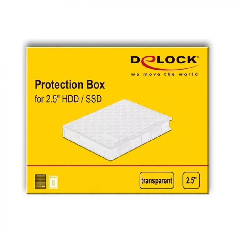 Apsauginė dėžutė 2,5 colio HDD / SSD DeLOCK 18367