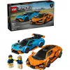 LEGO Speed Champions rinkinys 77238 — Lamborghini Revuelto ir Huracán STO, 607 dalių, 2 minifigūrėlės, rekomenduojama nuo 10 metų