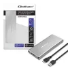 Aliumininis korpusas QOLTEC 51833 M.2 SSD, SATA į USB 3.0, iki 2TB
