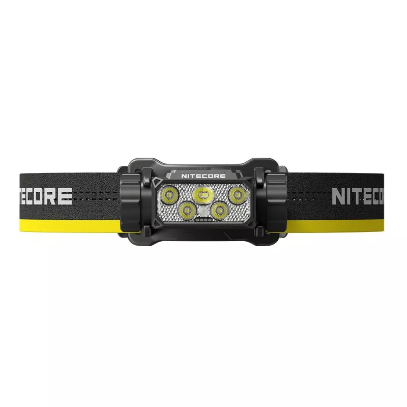 Priekinė lemputė Nitecore HC70 UHE – galvos juostos žibintuvėlis, 1600 liumenų, atspari smūgiams, vandeniui, 0,172 kg, juoda