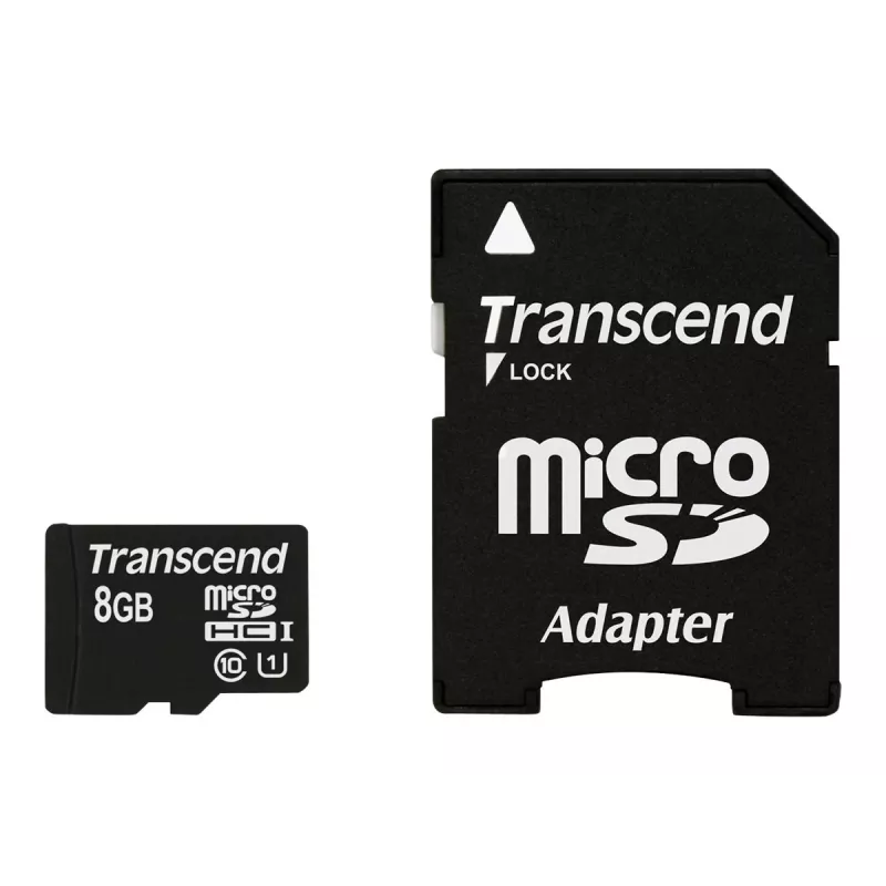 Transcend Premium microSDHC atminties kortelė su SD adapteriu