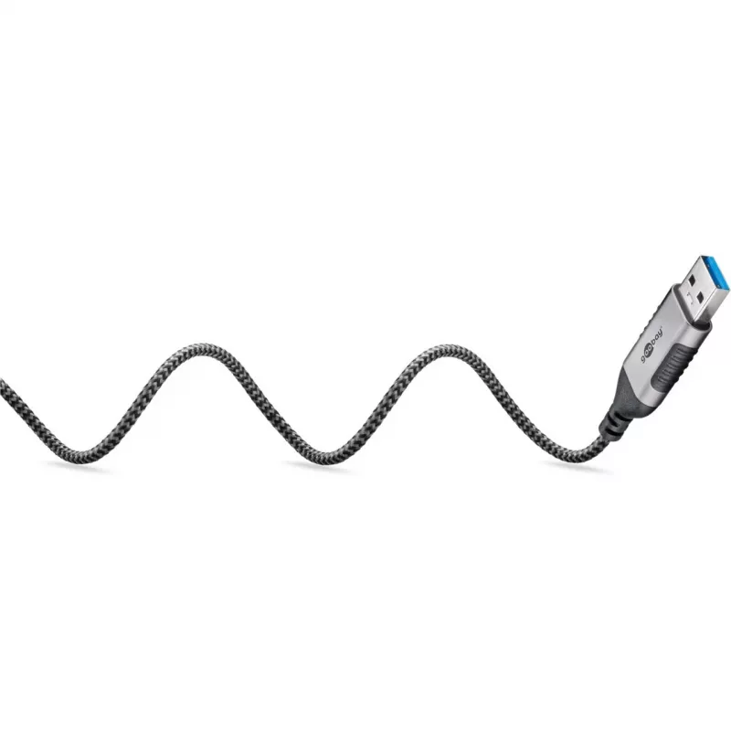 Goobay Ethernet-Cable USB-A 3.0 į RJ45 Slim 3 m - jungia maršrutizatorių, modemą (74396)