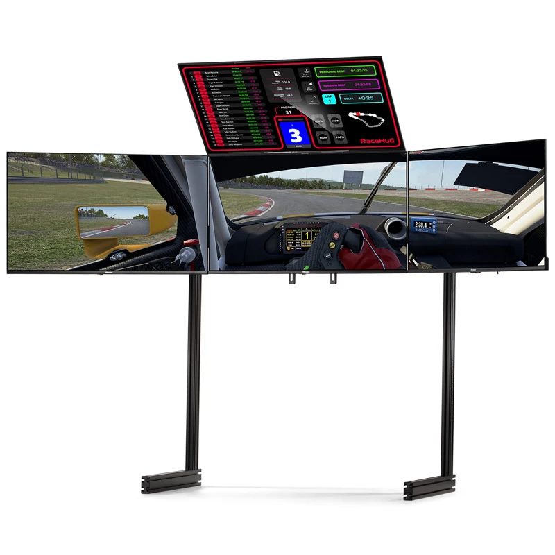 Next Level Racing Elite Quad Monitor Stovas Juodas Leidimas NLR-E037 - monitorių laikiklis