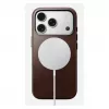 Mobilaus telefono dėklas Nomad Traditional Leather Case, skirtas iPhone 17 Pro, oda, mikropluoštas, tinka 6,3 colio (16 cm) ekranui, ruda spalva