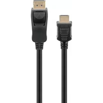 64836 GOOBAY DisplayPort 1.2 į HDMI adapterio laidas 1.4 4K @ 30Hz / itin spartus HDMI laidas / paauksuota jungtis nepriekaištingam signalui / nešiojamam kompiuteriui