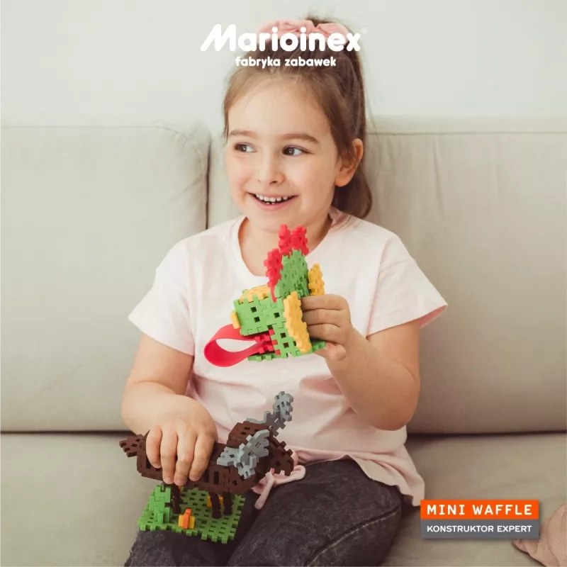 Marioinex Mini Waffle kaladėlių konstruktorius Constructor Expert, 501 vnt.