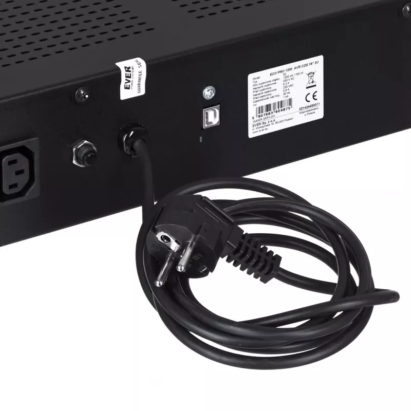 UPS EVER ECO Pro 1200 AVR CDS 19 (stovo; 1200 VA) (W/EAVRRM-001K20/00)