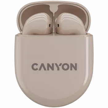 Canyon Bluetooth Ausinės TWS-6 Gaming Mode/BT 5.3 smėlio spalvos mažmeninė (CNS-TWS6BE)